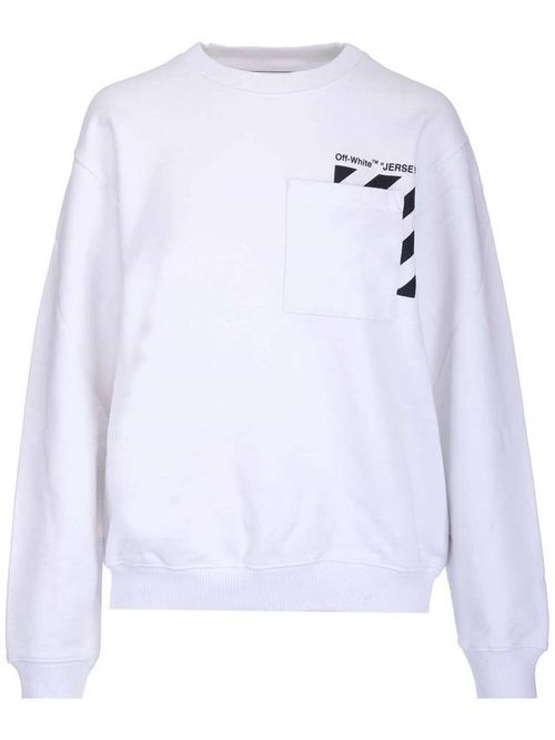 Marker logo-print crew-neck sweatshirt