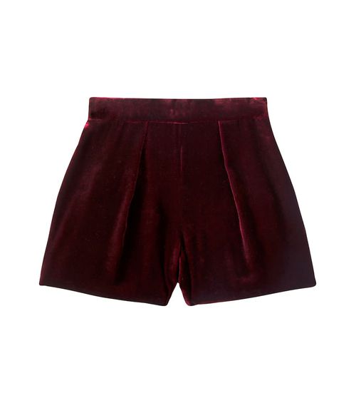 Flash velvet shorts