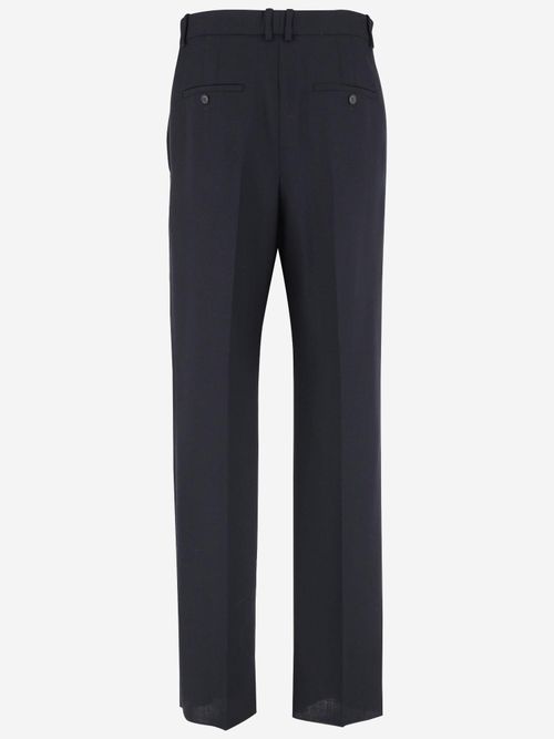 Wool Trousers — Navy