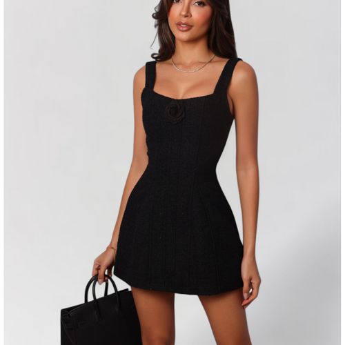 Adidas | Women's All Szn Fleece Loose Dress - Black | Realry
