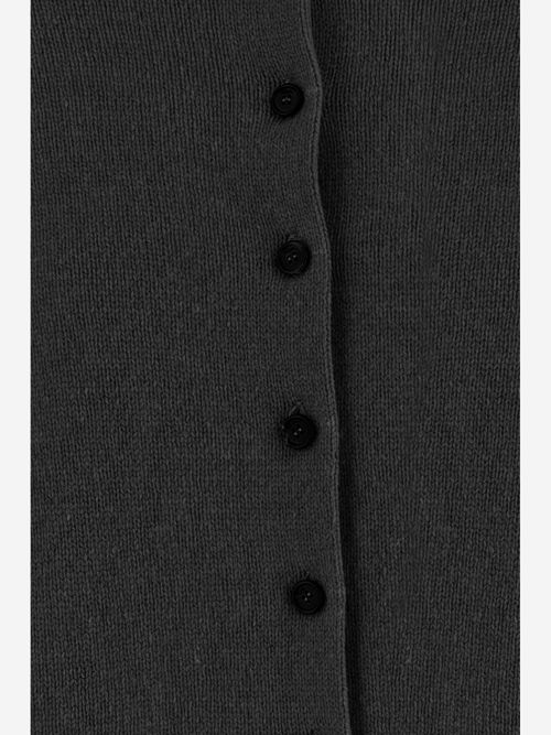 Wool-Cashmere Turtleneck Sweater — Black