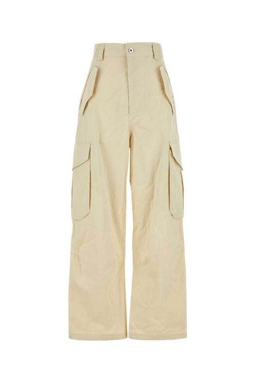 Cotone Cargo Pants — Beige
