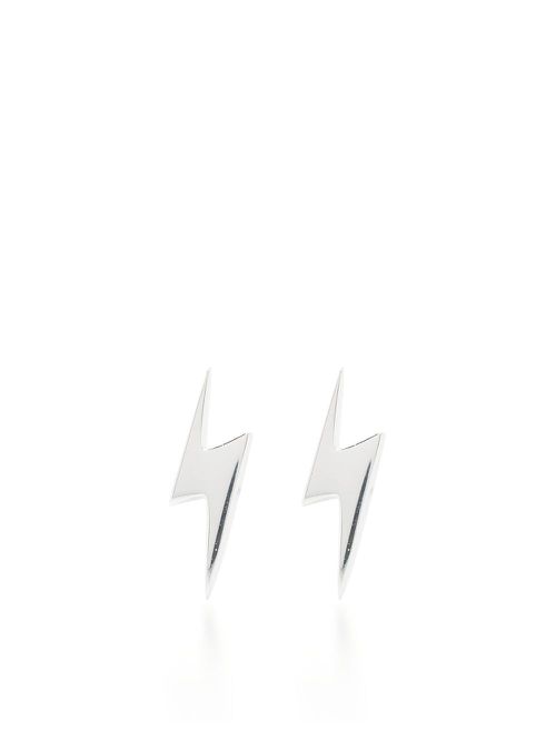 I'll Be Lightning Earrings - Silver
