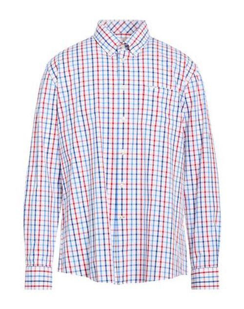 Man Shirt Red Size S Cotton, Elastane
