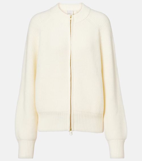 Milo ribbed-knit zip-up cardigan