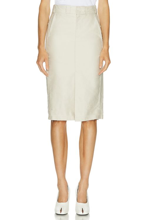 Maison Margiela Midi Skirt in Murble - Beige. 42 also