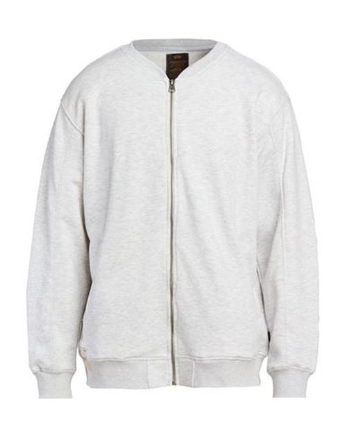 Man Sweatshirt Light grey Size L Cotton, Polyester