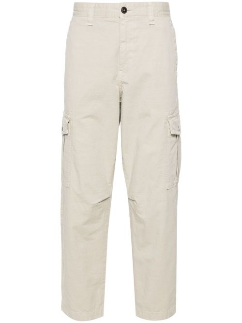 Mid-rise cargo trousers - Neutrals