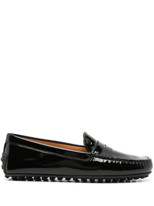 Penny slot patent-leather loafers - Black