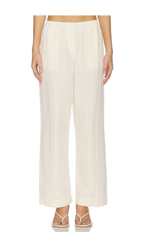FAITHFULL THE BRAND Paloma Pant in Yellow,White. - XS also in S, M