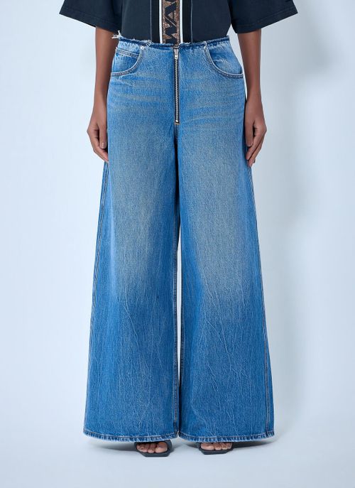 Wide-leg Denim Jeans