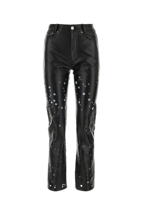 DURAZZI Black leather pant