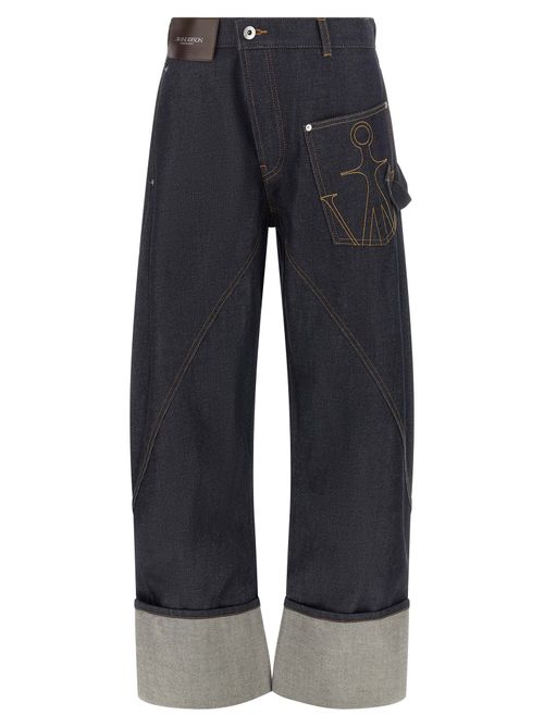 Twisted Workwear Jeans — Indigo