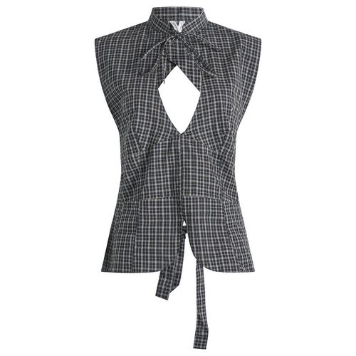 Women's Coco Top in Black Check