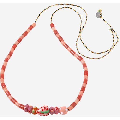 Collier Sorbet Island avec perles de verre assortie