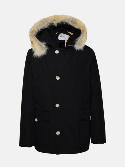Artic Anorak Black Cotton Blend Parka