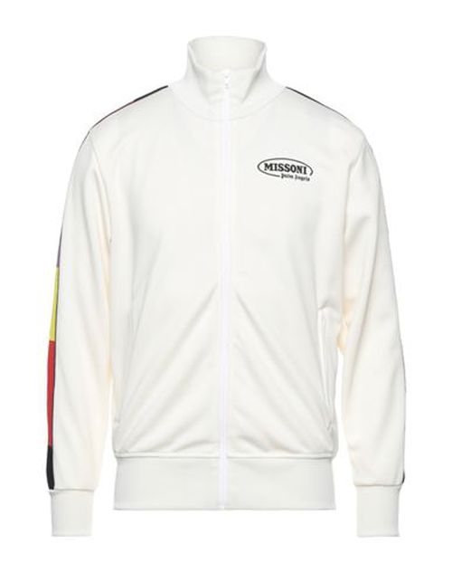 Man Sweatshirt White Size XXS Polyester, Elastane, Cotton