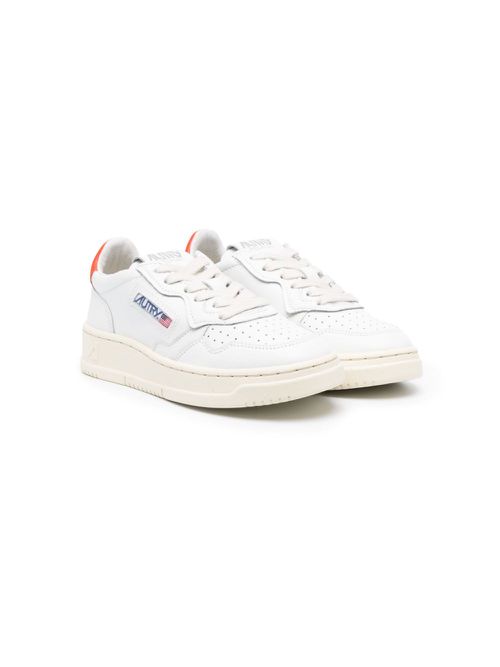 Logo-patch low-top sneakers - White