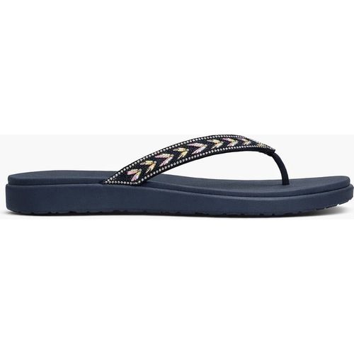 Skechers Meditation Luxe - Classic Rom Womens Toe-post Sandals Navy/multi Textile