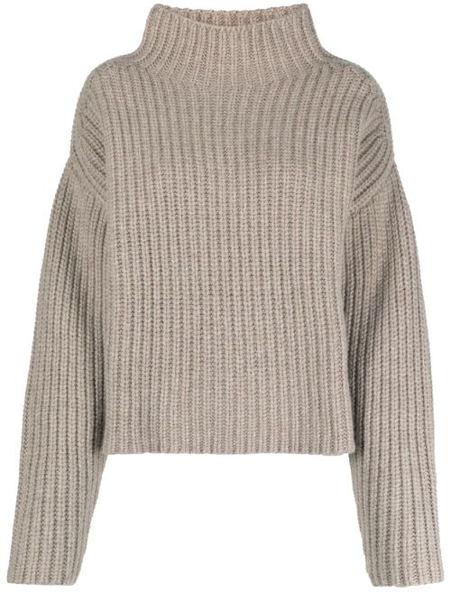Isabella merino wool-blend jumper - Grey