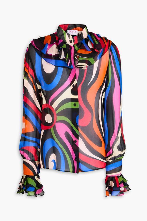 Printed silk-georgette blouse - Multicolor - IT 44
