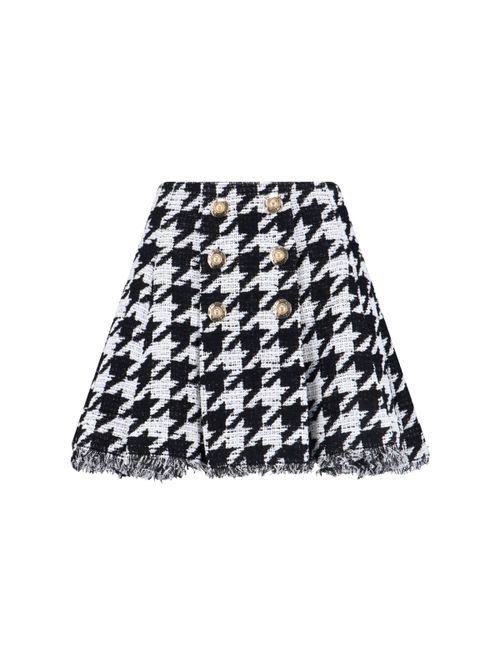 -inspired Cotton-Blend Mini Skirt for Women