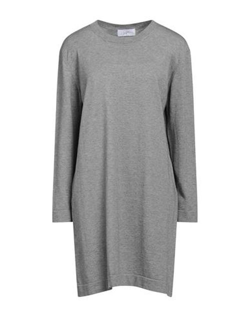 Soallure Woman Mini dress Grey Size M Viscose, Polyester, Polyamide
