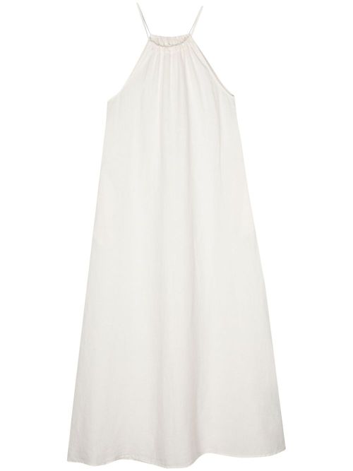Halterneck linen maxi dress - Neutrals