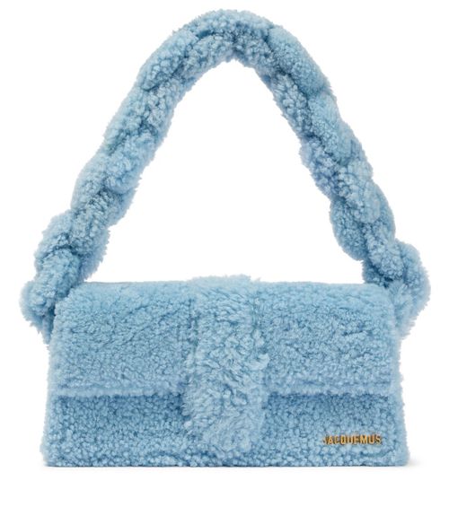 Le Bambidou shearling shoulder bag