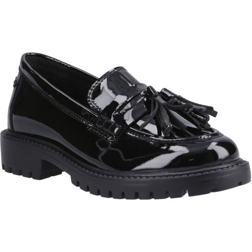 Hush Puppies Abigail Patent Leather Youth Black Loafer