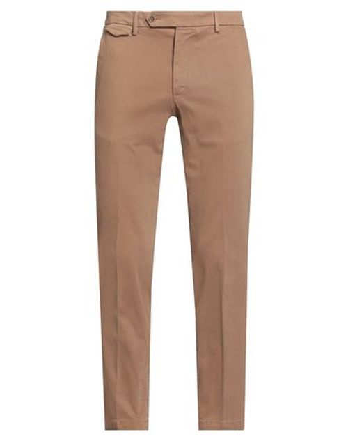Man Pants Camel Size 34 Cotton, Elastane