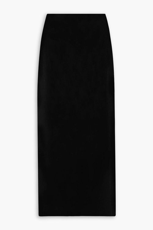 Velvet maxi skirt