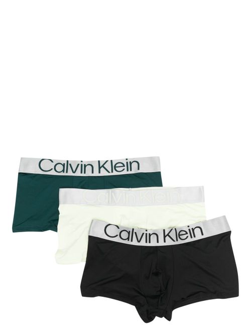 Logo-waistband boxers (set of three) - Black