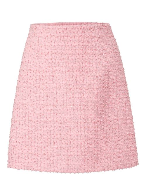 Tweed mini skirt - Pink