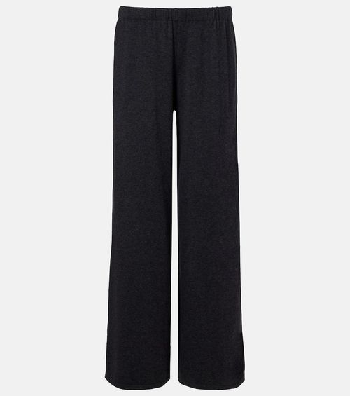 Aina cotton and cashmere wide-leg pants