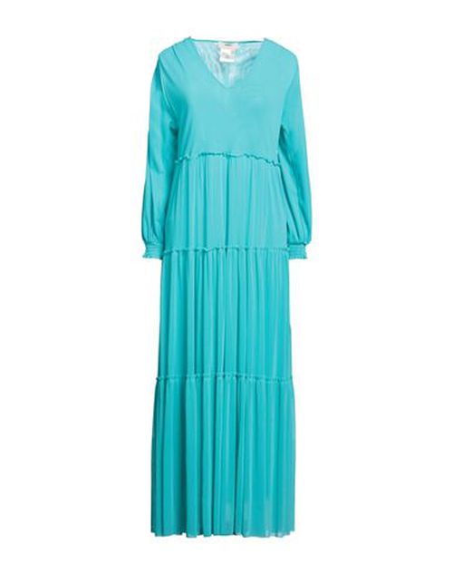 Woman Maxi dress Turquoise Size S Polyamide