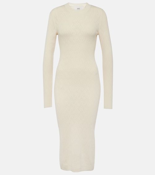 Ami De Coeur cotton and wool midi dress