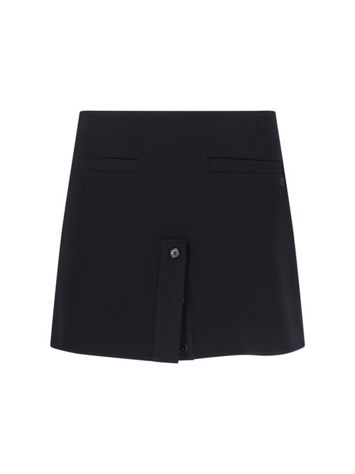 Courrèges Sculpted Mini Skirt with Cupro Lining