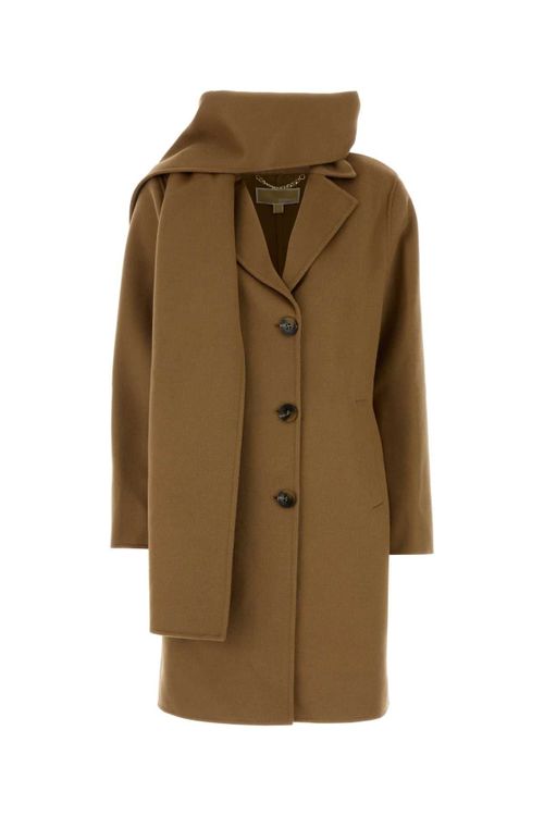 Scarf Coat — Camel