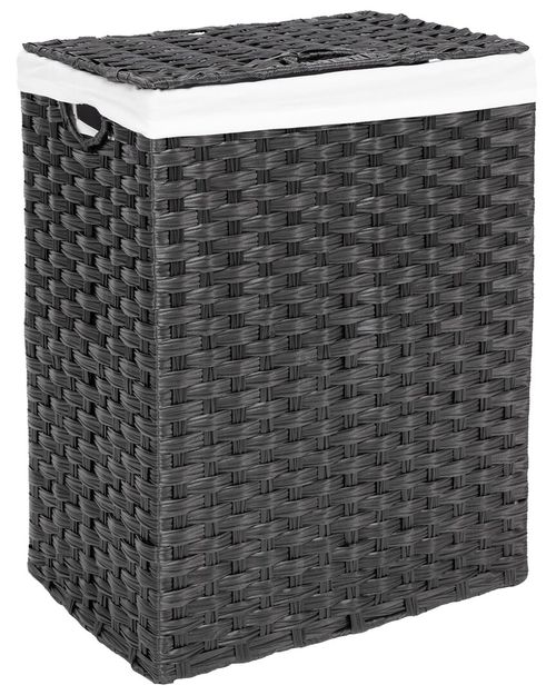Handwoven Rectangular Laundry Hamper
