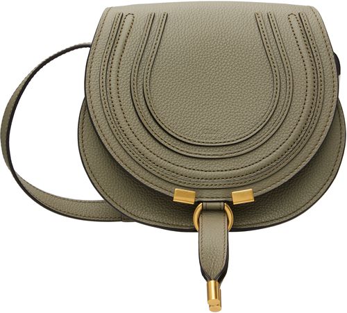 Taupe Small Marcie Saddle Bag