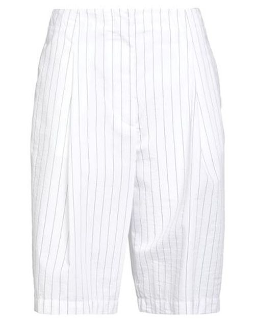 Woman Shorts & Bermuda Shorts White Size 2 Cotton, Polyamide