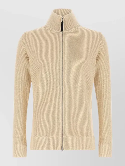 Maison Margiela - cardigan high collar long sleeves ribbed