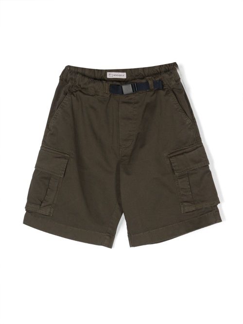 Quick-release buckle cargo shorts - Green