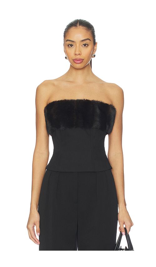 Apparis Ivy Tube Top in Noir & Noir Multi. L also in M