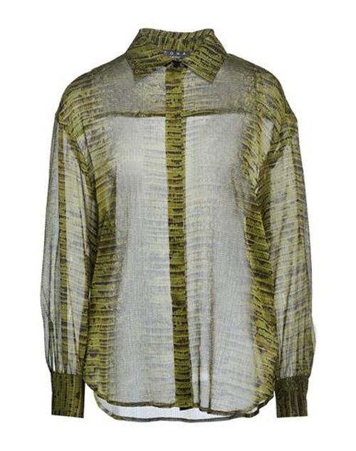 Woman Shirt Green Size 4 Polyester