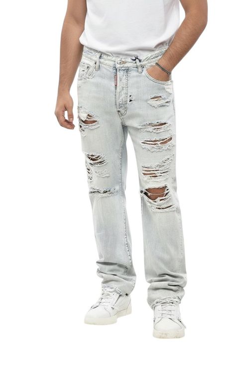Blue Slim Mid Rise Jeans