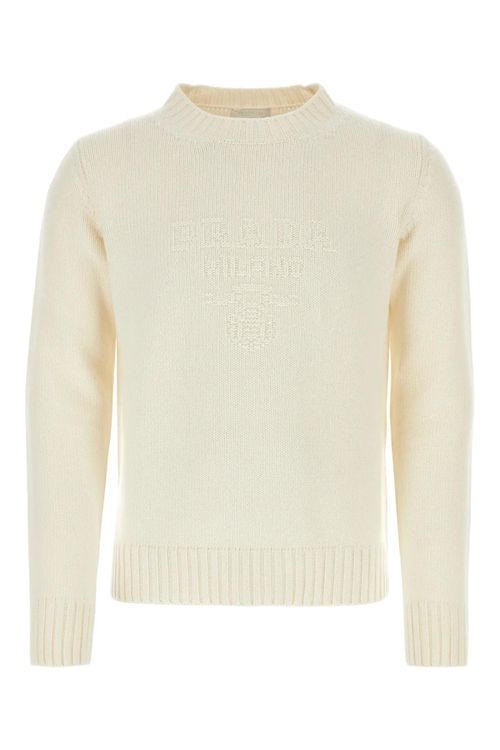 Ivory Wool Blend Sweater