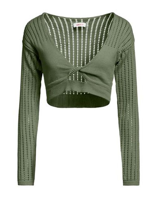 Woman Sweater Green Size ONESIZE Cotton