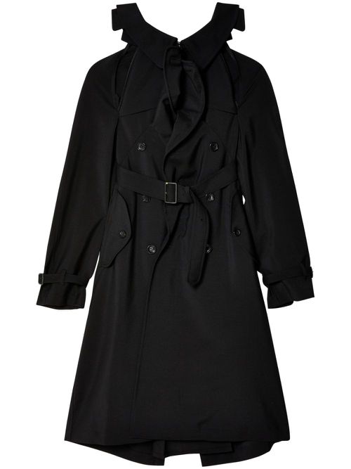 Trench midi dress - Black